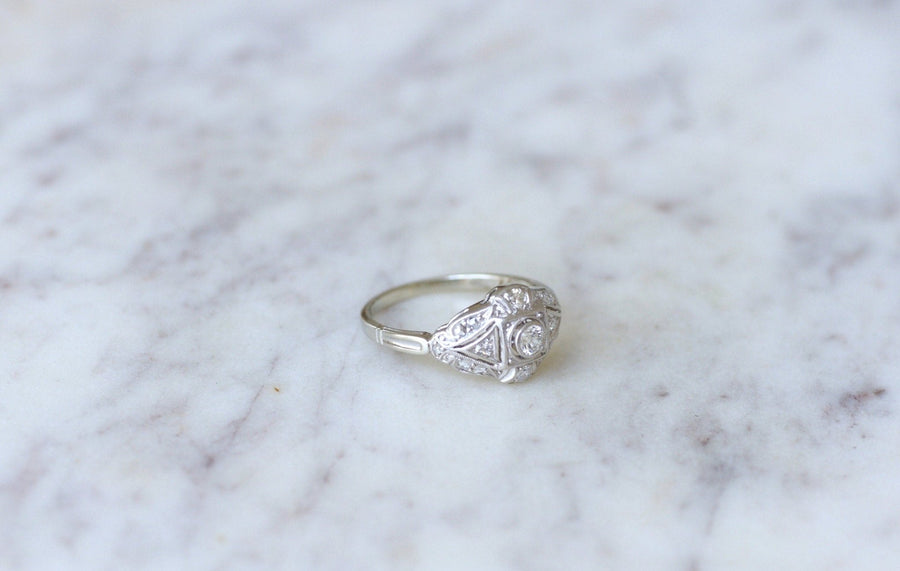 Art deco diamond dome ring - Penelope Gallery