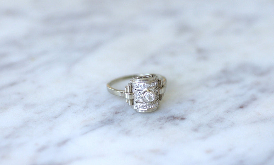 Art Deco diamond dome ring - Penelope Gallery