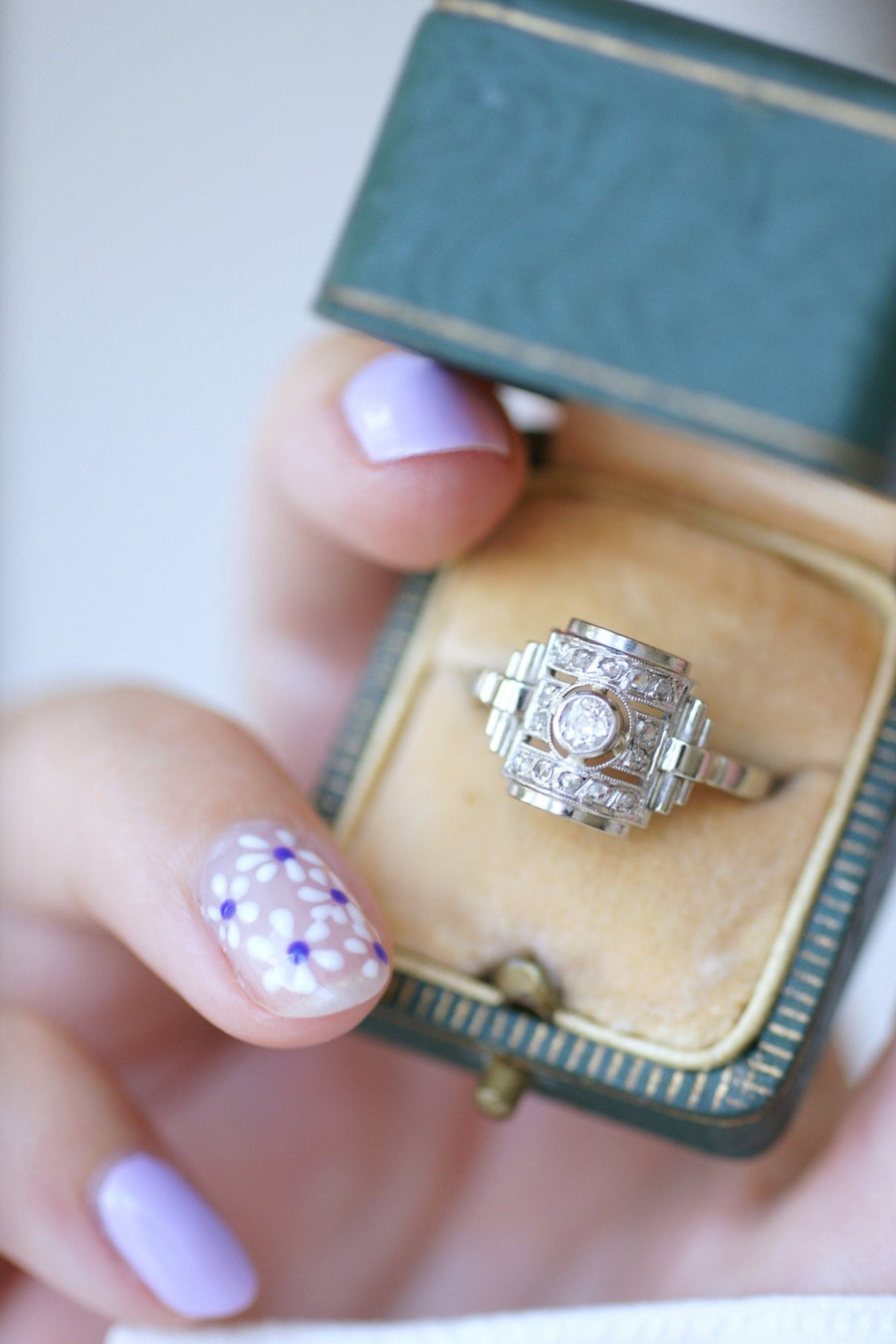 Art Deco diamond dome ring - Penelope Gallery