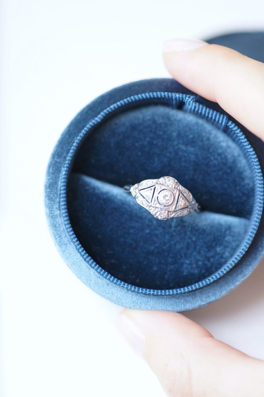 Art deco diamond dome ring - Penelope Gallery