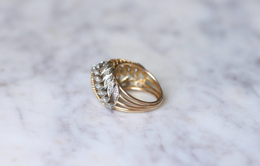 Vintage Dome Ring with Diamonds - Penelope Gallery