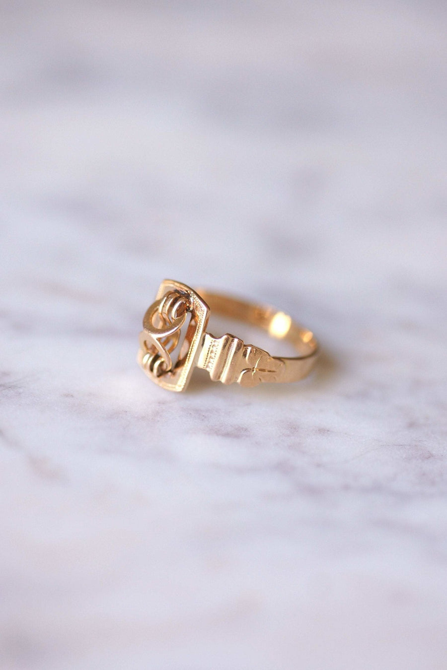 Antique rose gold eternity ring - Galerie Pénélope