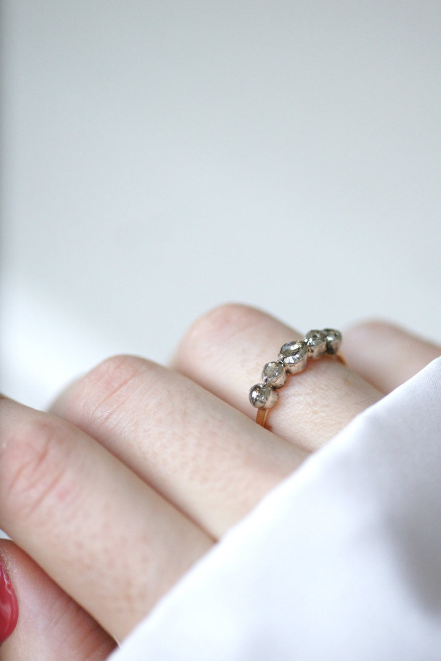 Antique diamond garter ring - Galerie Pénélope