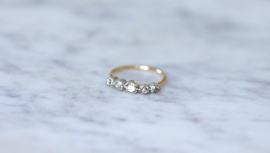 Antique diamond garter ring - Galerie Pénélope