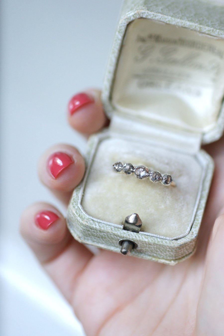 Antique diamond garter ring - Galerie Pénélope