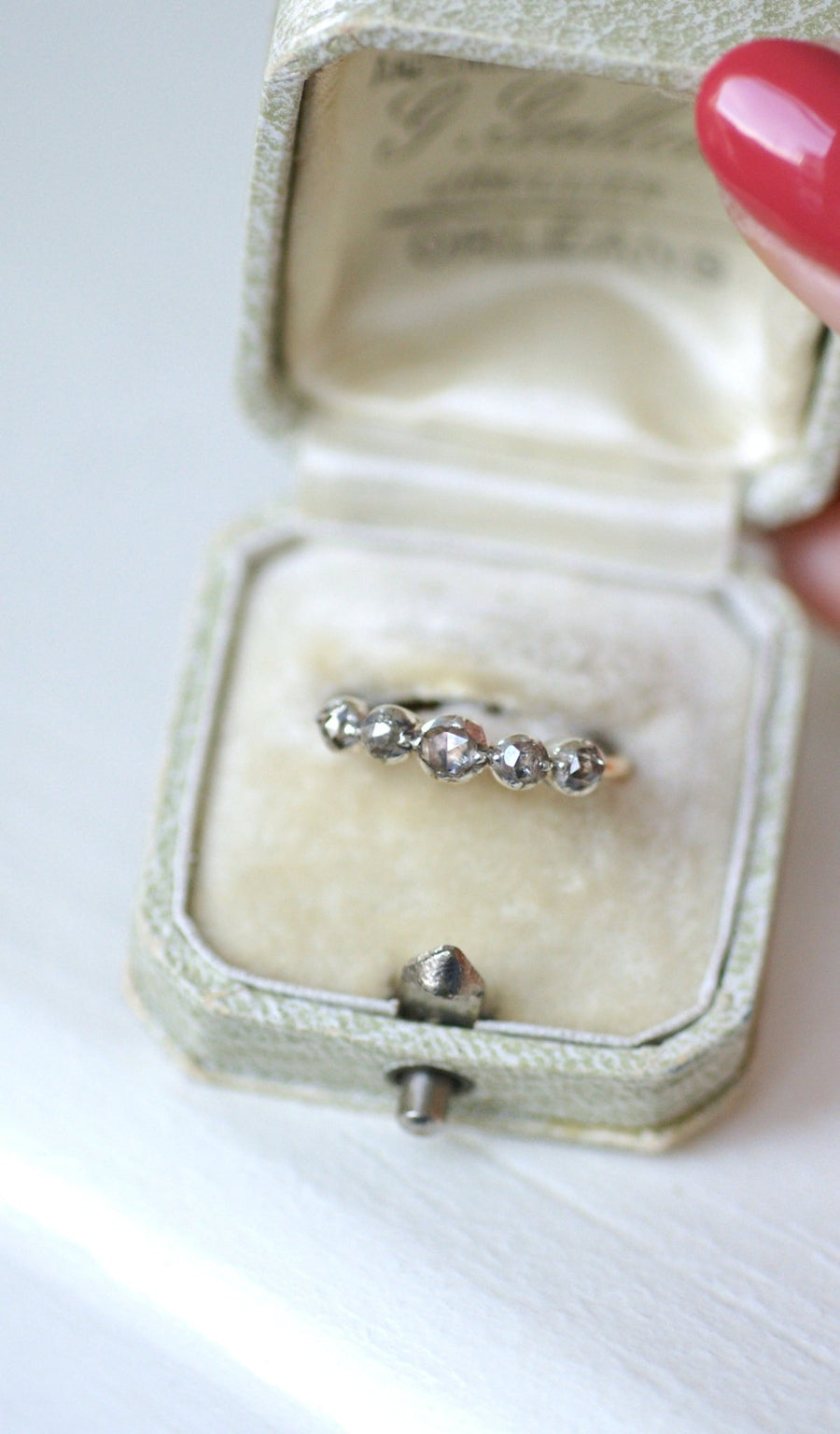 Antique diamond garter ring - Galerie Pénélope