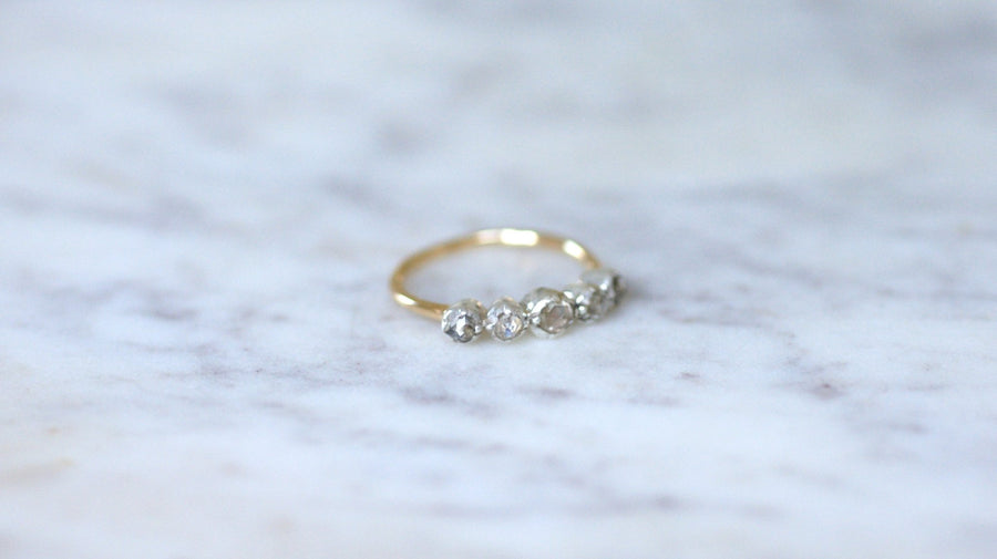 Antique diamond garter ring - Galerie Pénélope