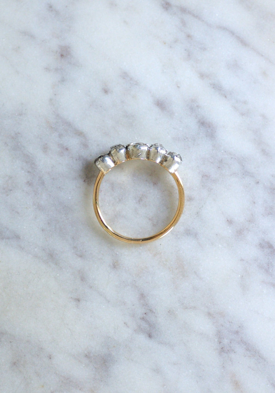 Antique diamond garter ring - Galerie Pénélope