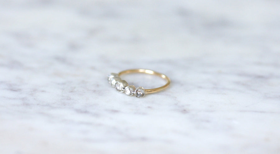Antique diamond garter ring - Galerie Pénélope