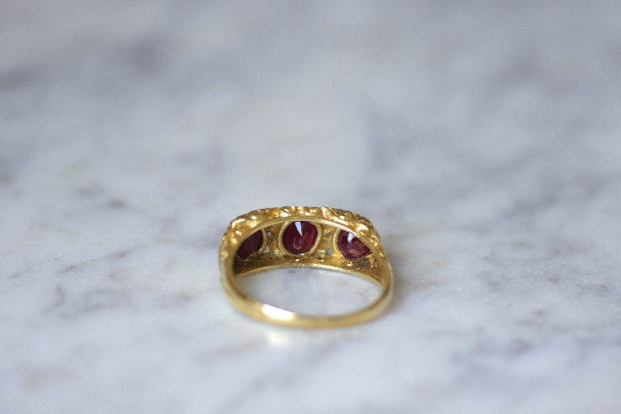 Burmese ruby and diamond garter ring - Penelope Gallery