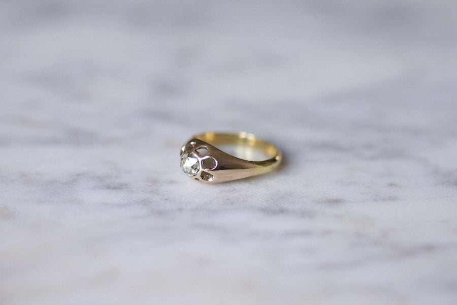 Antique Victorian gold and diamond rush ring - Galerie Pénélope