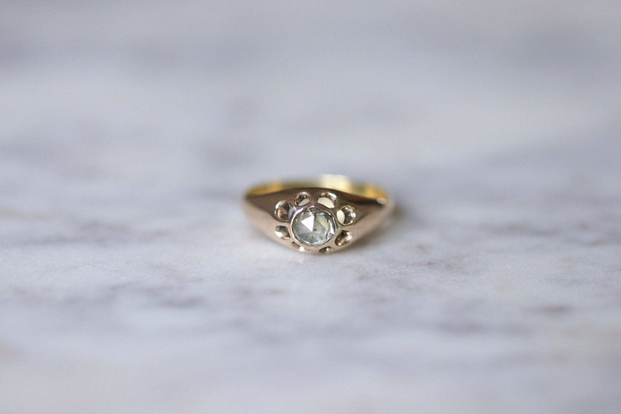 Antique Victorian gold and diamond rush ring - Galerie Pénélope