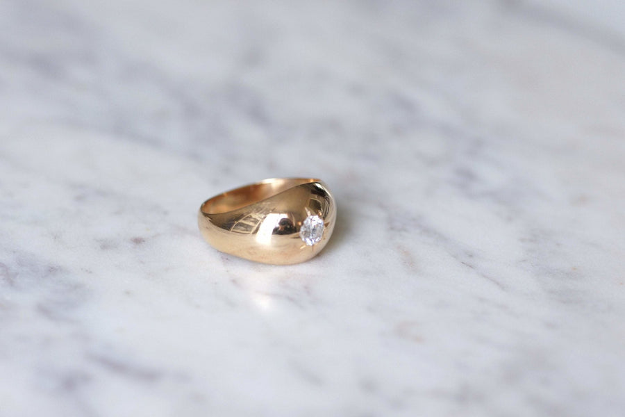 Vintage rose gold and diamond ring - Penelope Gallery