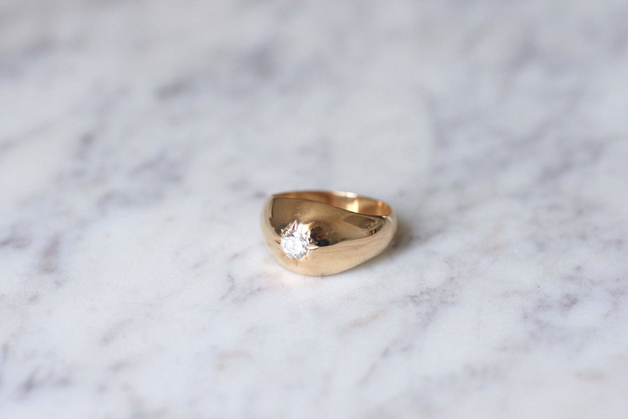 Vintage rose gold and diamond ring - Penelope Gallery