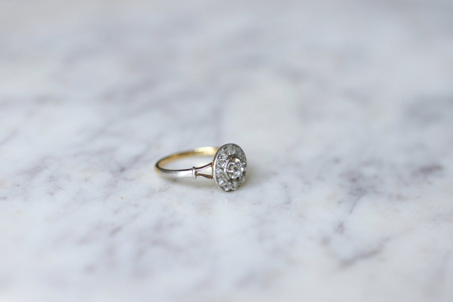 Antique diamond daisy ring - Penelope Gallery