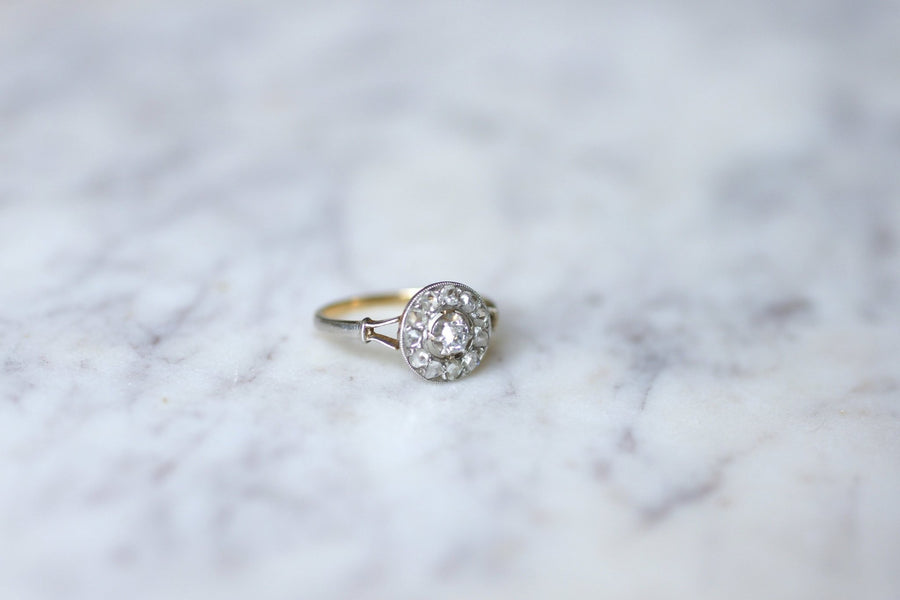 Antique diamond daisy ring - Penelope Gallery