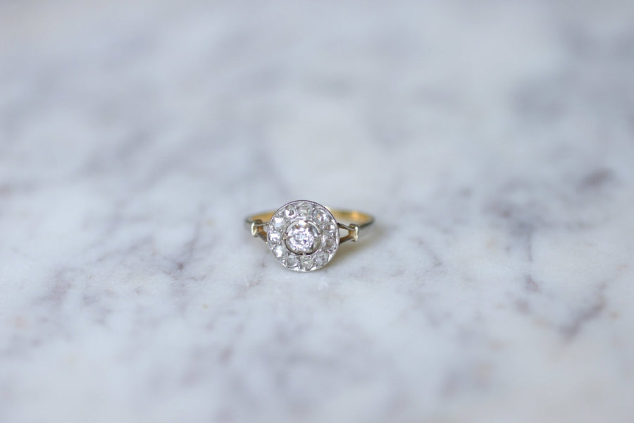 Antique diamond daisy ring - Penelope Gallery