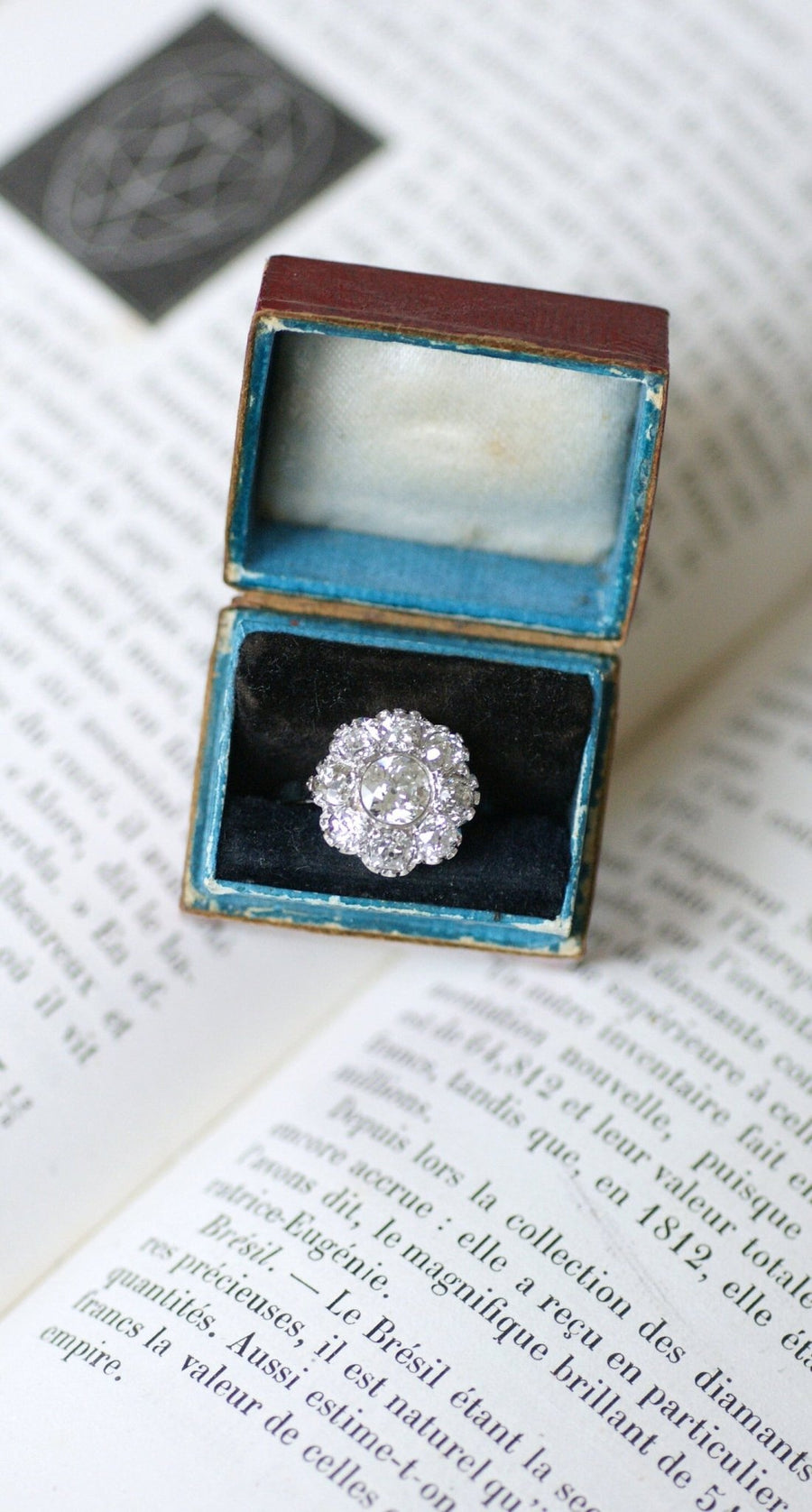 2-carat diamond daisy ring - Galerie Pénélope