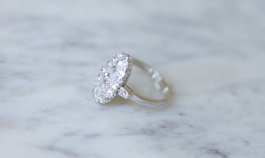 Marquise Antique Diamond Ring - Penelope Gallery