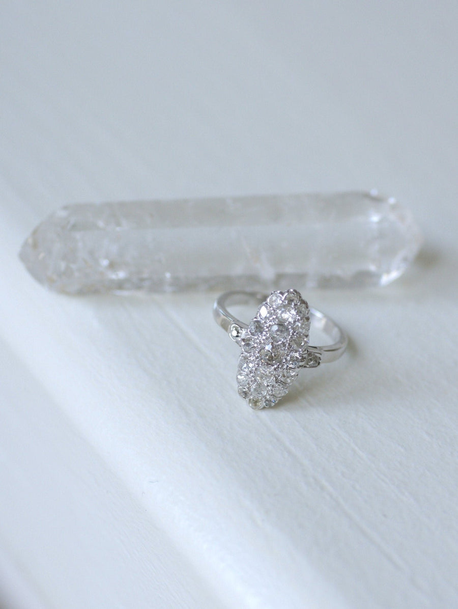Marquise Antique Diamond Ring - Penelope Gallery