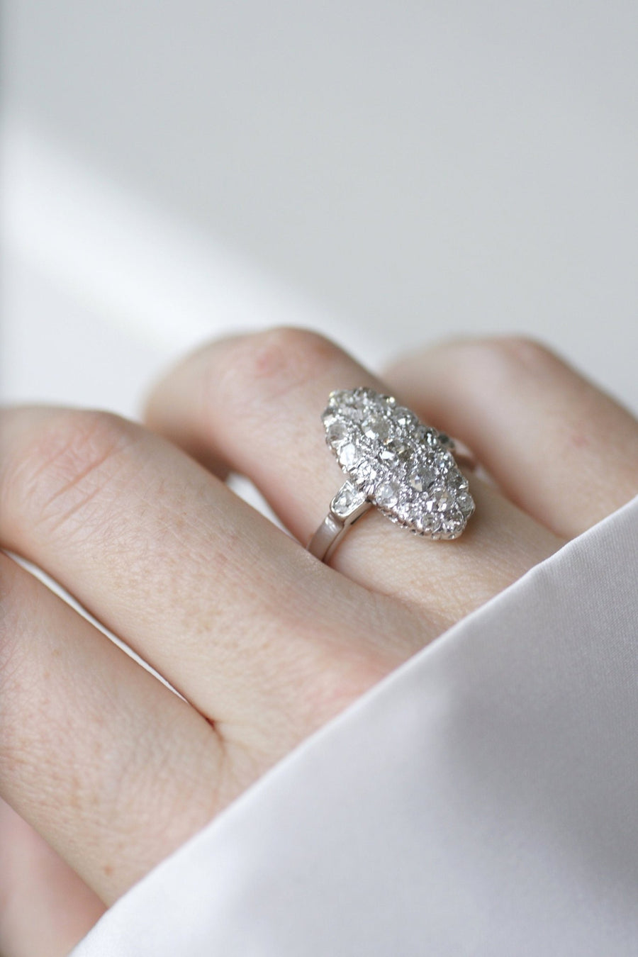 Marquise Antique Diamond Ring - Penelope Gallery