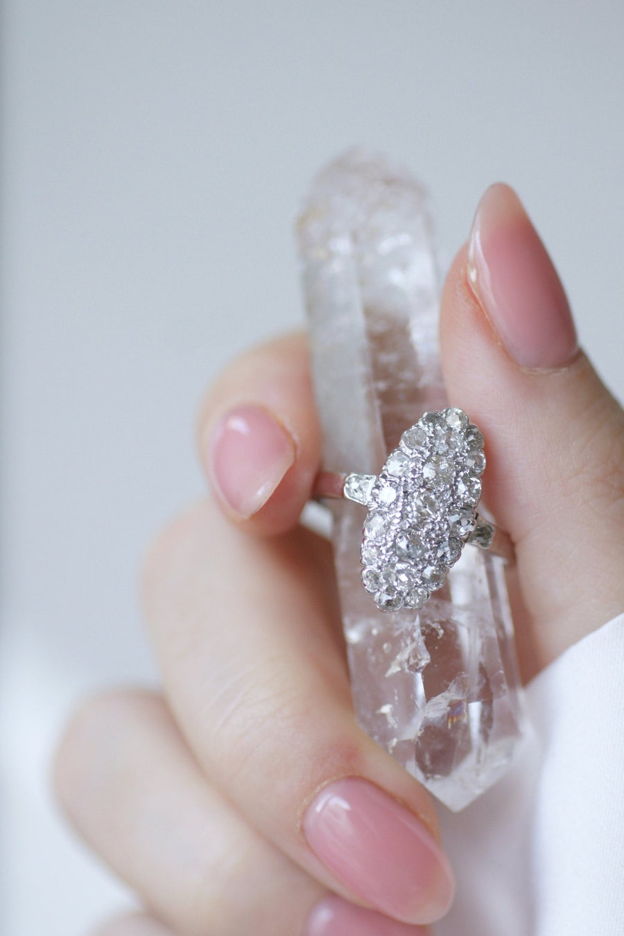 Marquise Antique Diamond Ring - Penelope Gallery