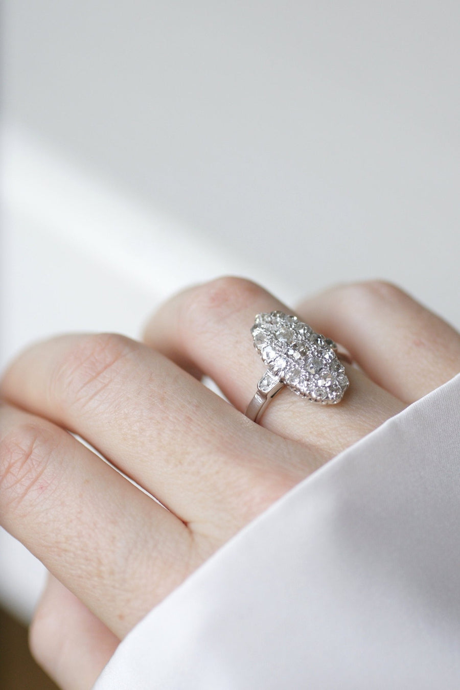 Marquise Antique Diamond Ring - Penelope Gallery