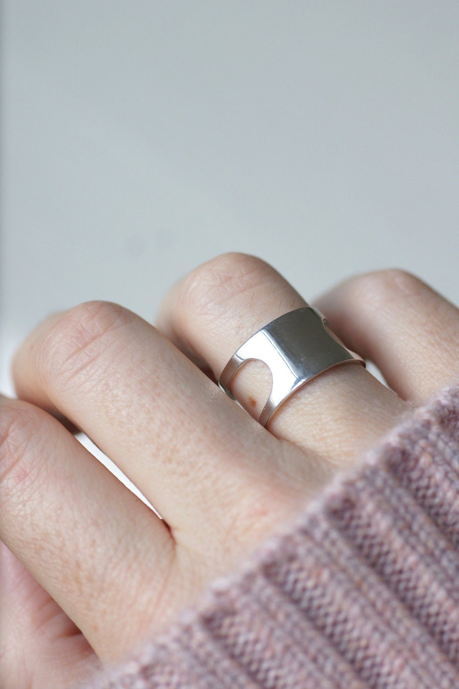 Pierre Cardin Space Age white gold ring - Galerie Pénélope