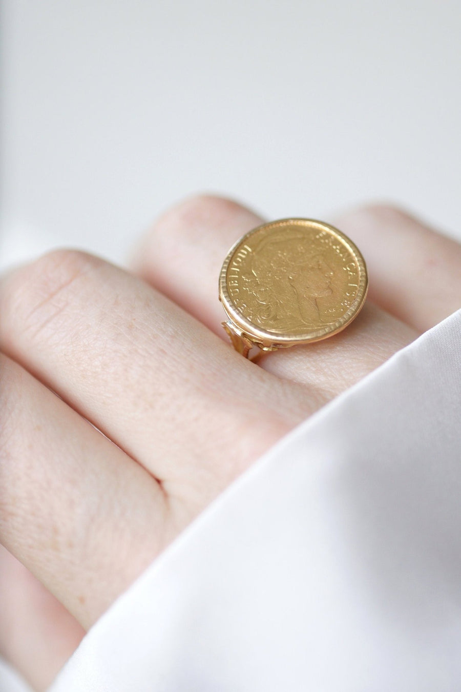 Gold ring Marianne 10 Francs - Penelope Gallery