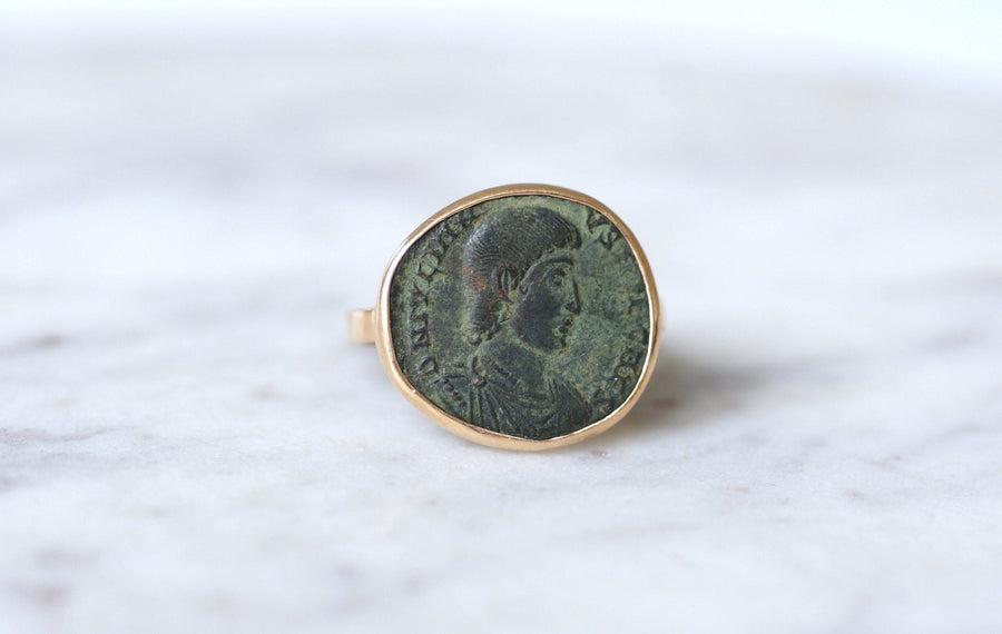 Roman coin ring Constance Galle - Penelope Gallery