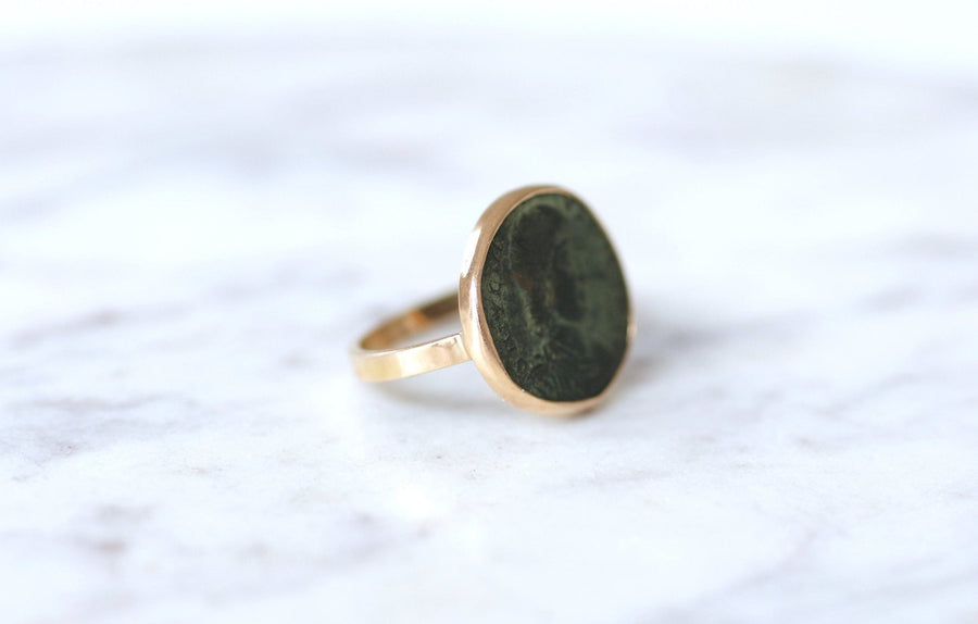 Roman coin ring Constance Galle - Penelope Gallery