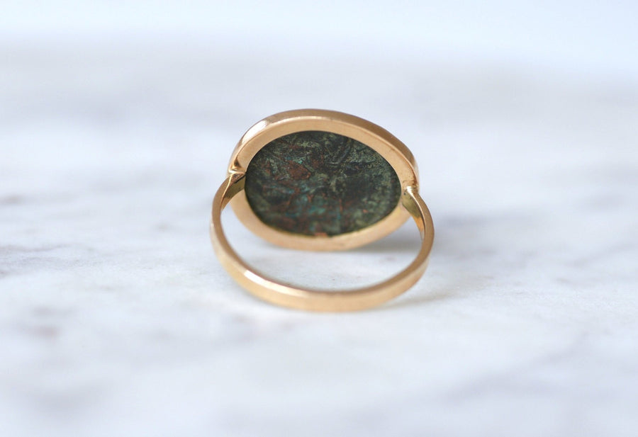 Roman coin ring Constance Galle - Penelope Gallery