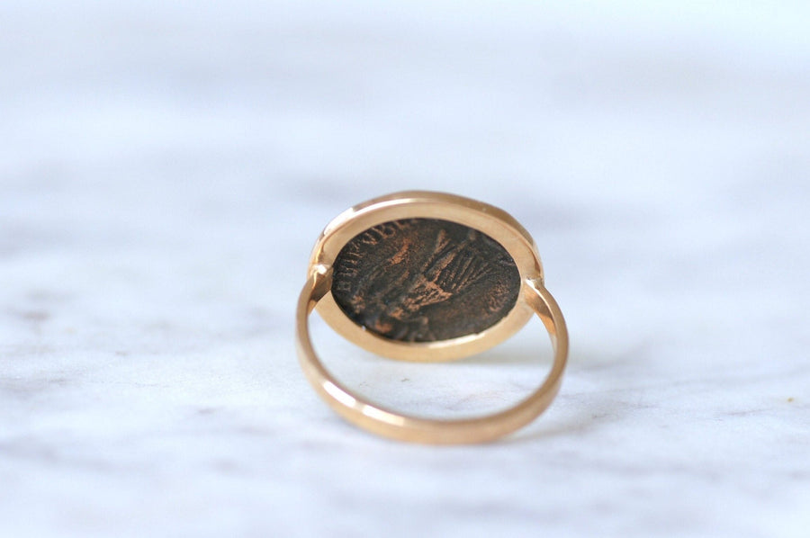 Roman coin ring Flavius Valens - Penelope Gallery