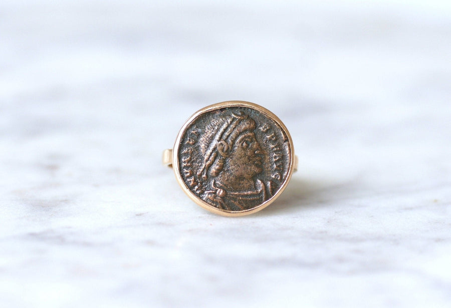 Roman coin ring Flavius Valens - Penelope Gallery
