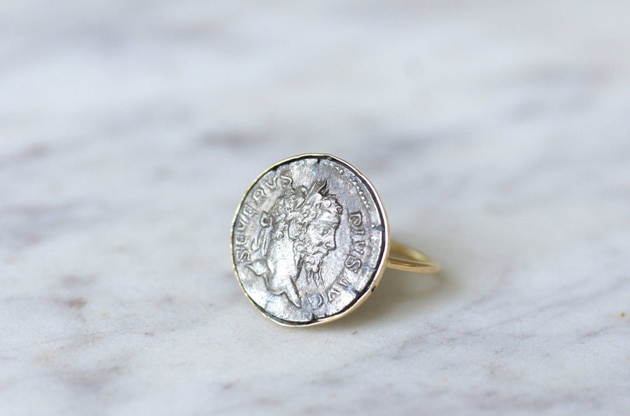 Roman coin ring Septimius Severus - Penelope Gallery