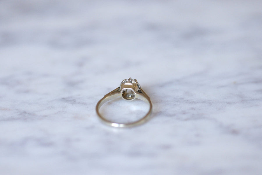 White gold, platinum, and diamond solitaire ring - Penelope Gallery