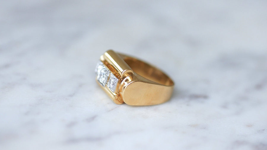 Tank Diamonds Ring - Galerie Pénélope