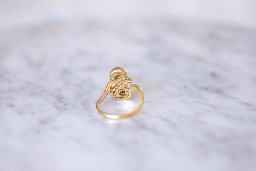 Vintage sapphires and diamonds ring - Galerie Pénélope