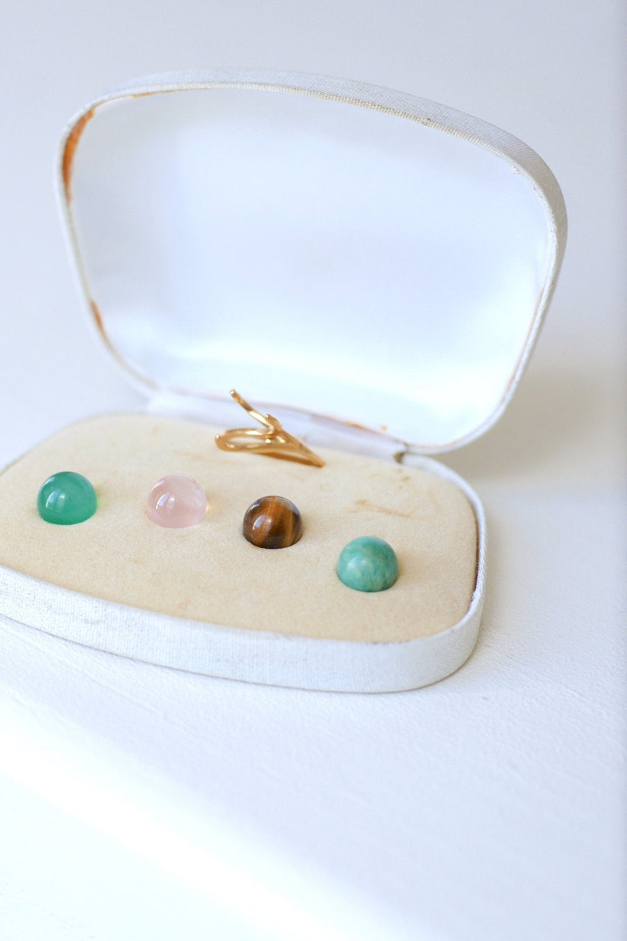 Vintage ring with interchangeable stones - Penelope Gallery