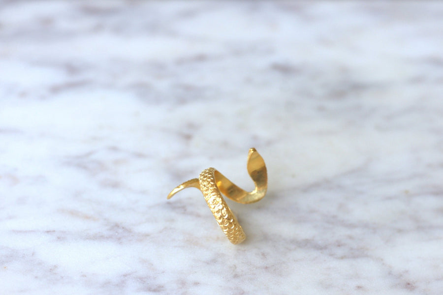 Vintage Snake Ring Yellow Gold - Penelope Gallery