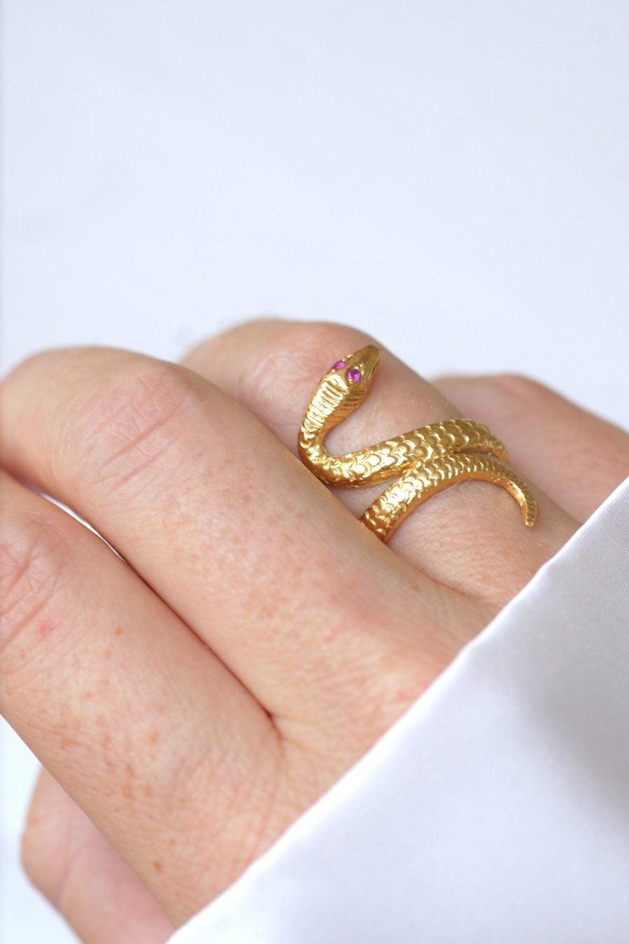 Vintage Snake Ring Yellow Gold - Penelope Gallery