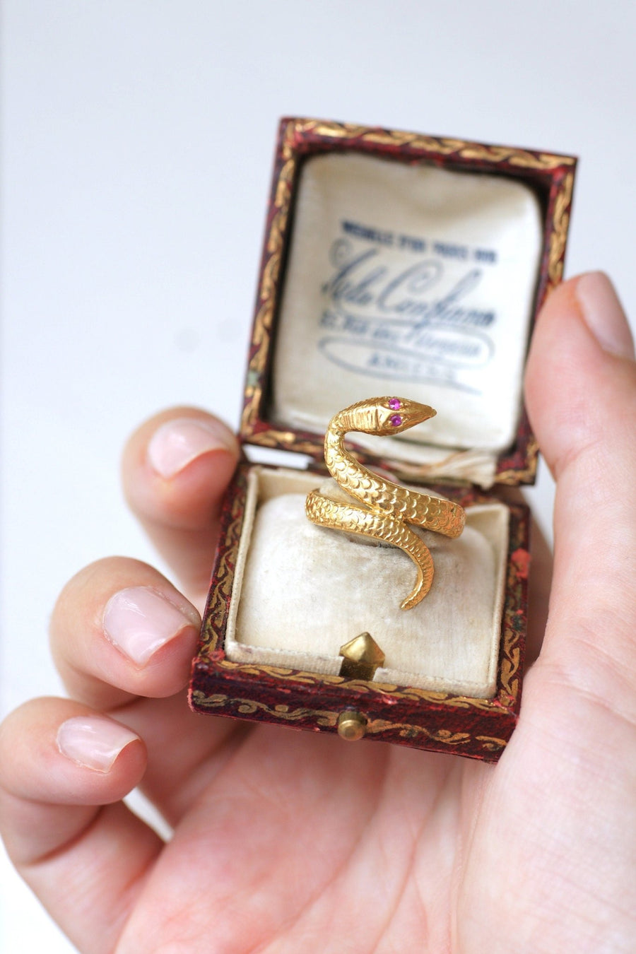 Vintage Snake Ring Yellow Gold - Penelope Gallery