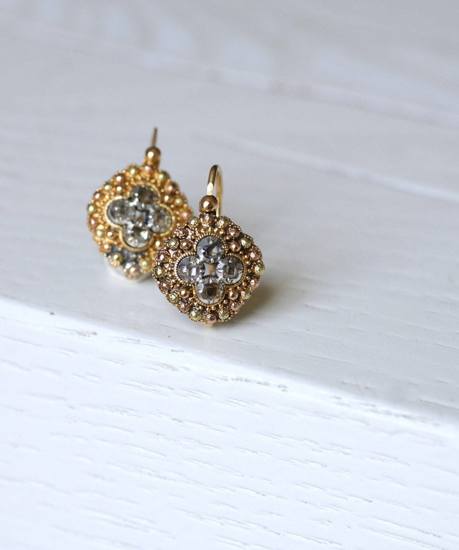 Charles X diamond earrings - Penelope Gallery