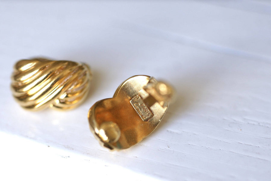 Gold Twisted Clip Earrings - Penelope Gallery