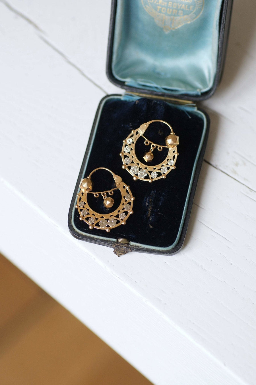 Savoyard Creole earrings in gold - Galerie Pénélope