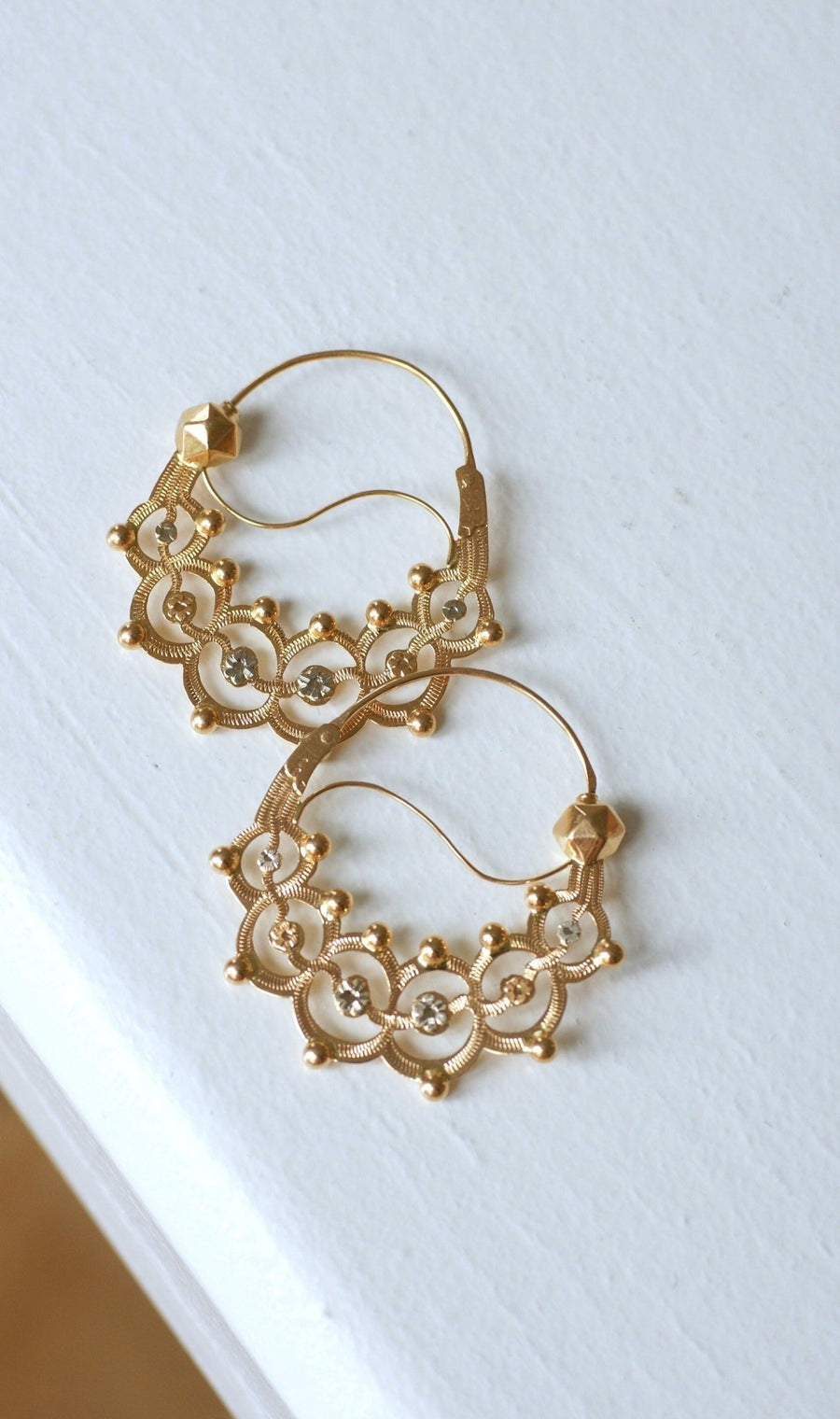 Gold creole earrings from Savoy - Penelope Gallery