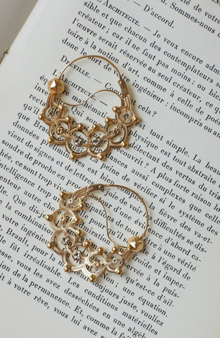 Gold creole earrings from Savoy - Penelope Gallery