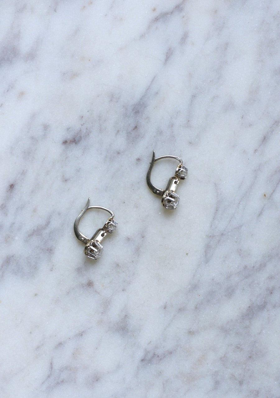 Art Deco diamond earrings - Penelope Gallery