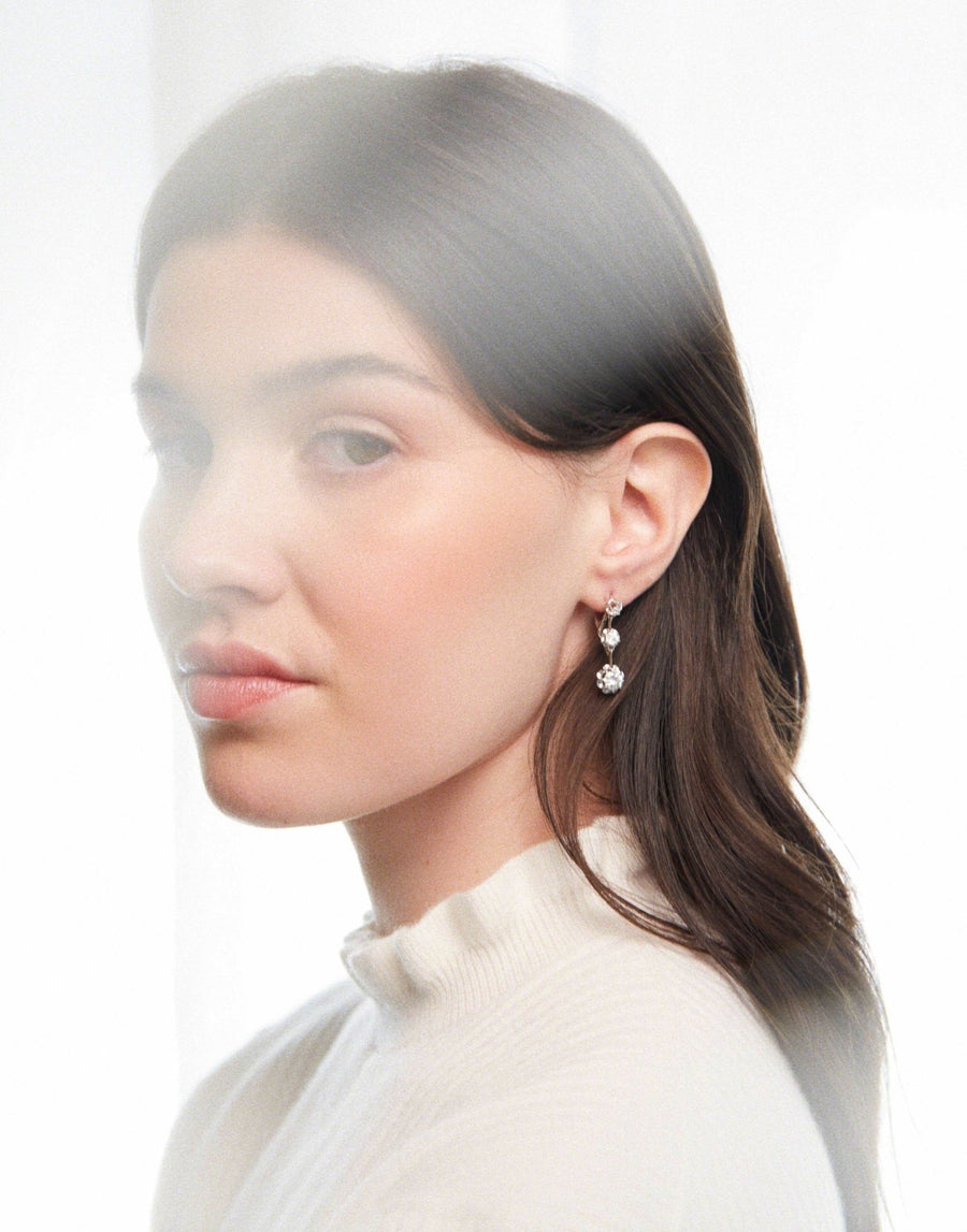 Art Deco diamond earrings - Penelope Gallery