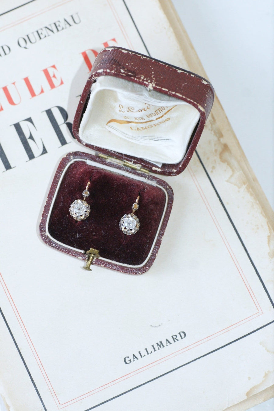 0.70 ct diamond earrings - Galerie Pénélope